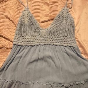 pretty blue girl top